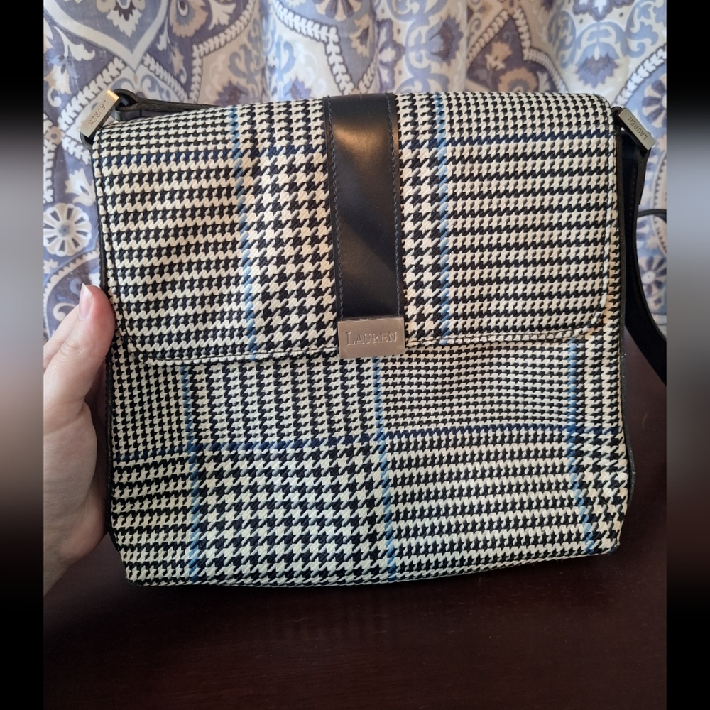 Lauren Ralph Lauren Houndstooth Shoulder Bag